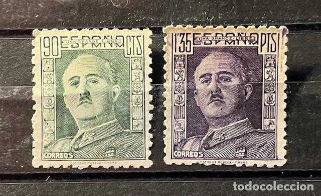 Sellos: 1949 General franco.MN* centrado color