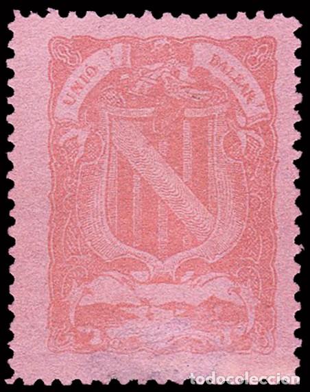 Sellos: Espa&ntilde;a - Vi&ntilde;etas Nacionalistas - Baleares - &rdquo;Uni&oacute; Balear&rdquo; 1 valor violeta sobre violeta