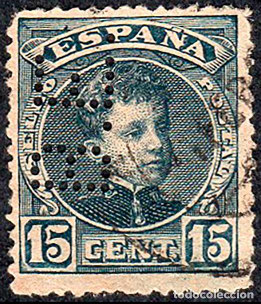 Sellos: Alicante - Edi o 244 - Perforado &rdquo;B.E.&rdquo; (banco)