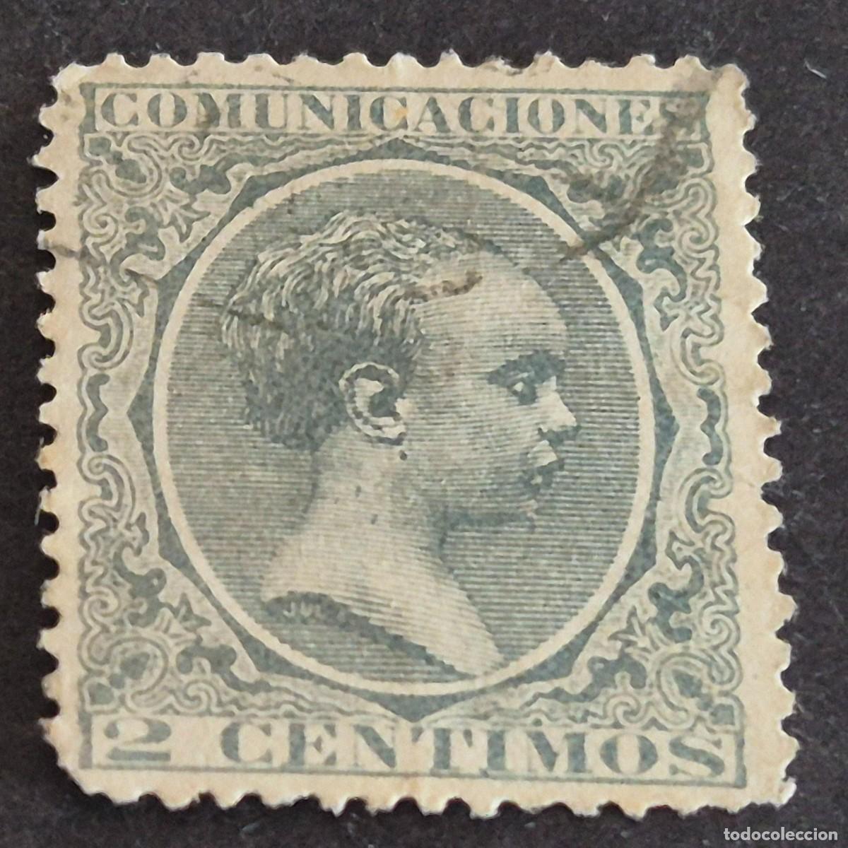 Sellos: ESPA&Ntilde;A, 1889, ALFONSO XIII, EDIFIL 213, USADO, ( LOTE AR )