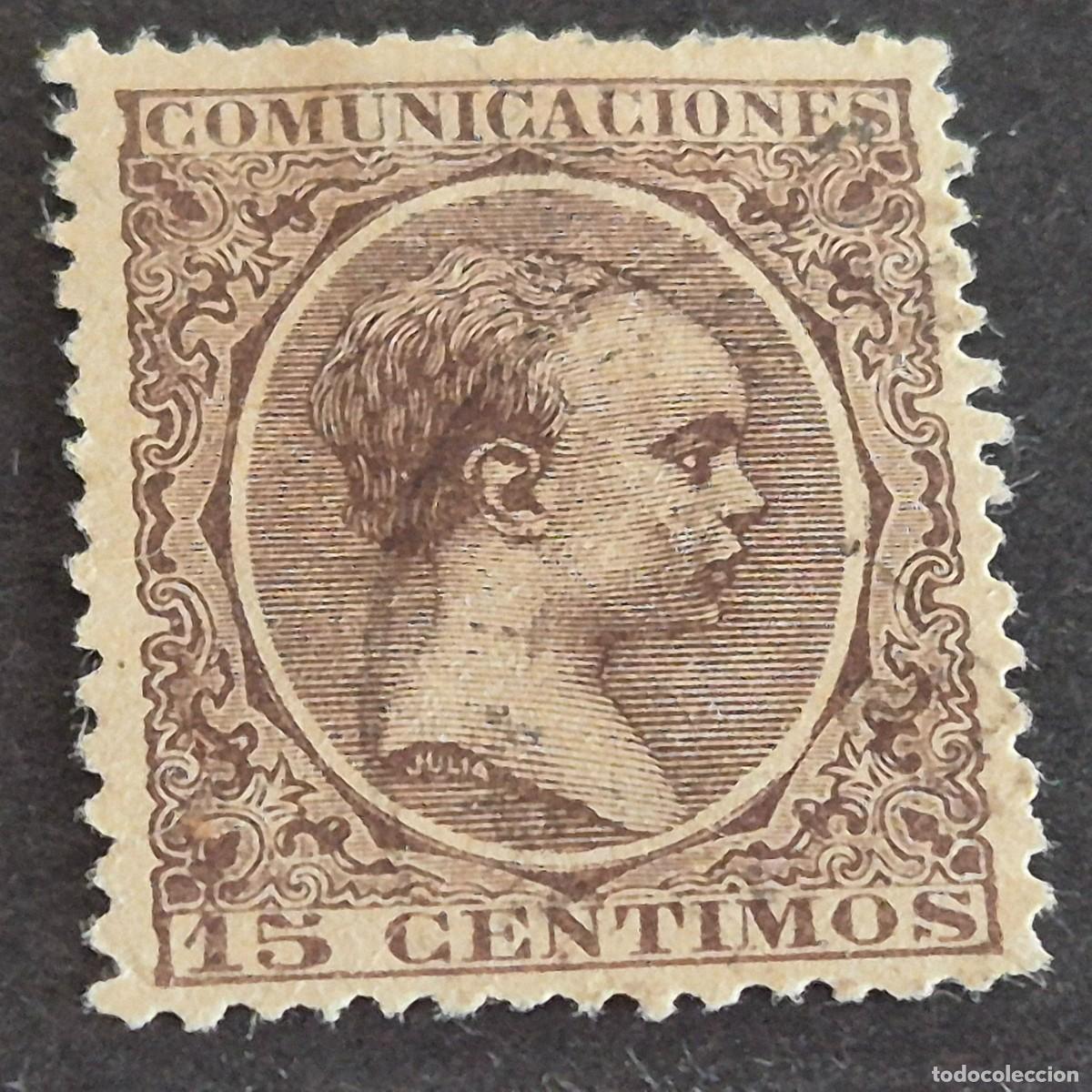 Sellos: ESPA&Ntilde;A, 1889, ALFONSO XIII, EDIFIL 219, USADO, ( LOTE AR )