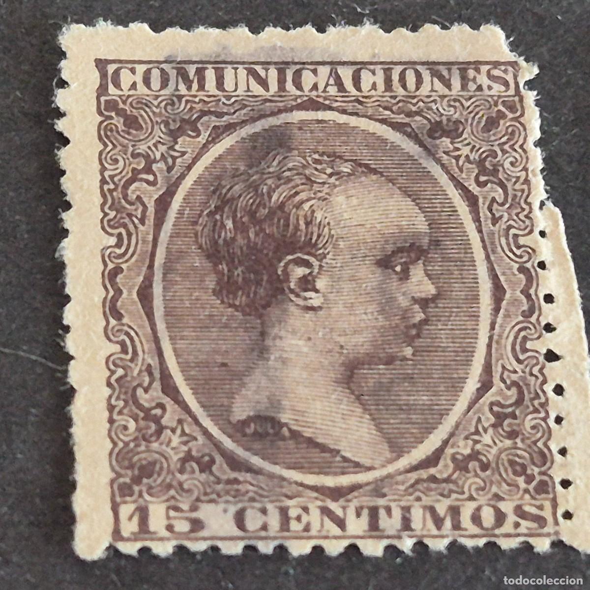 Sellos: ESPA&Ntilde;A, 1889, ALFONSO XIII, EDIFIL 219, USADO, ( LOTE AR )