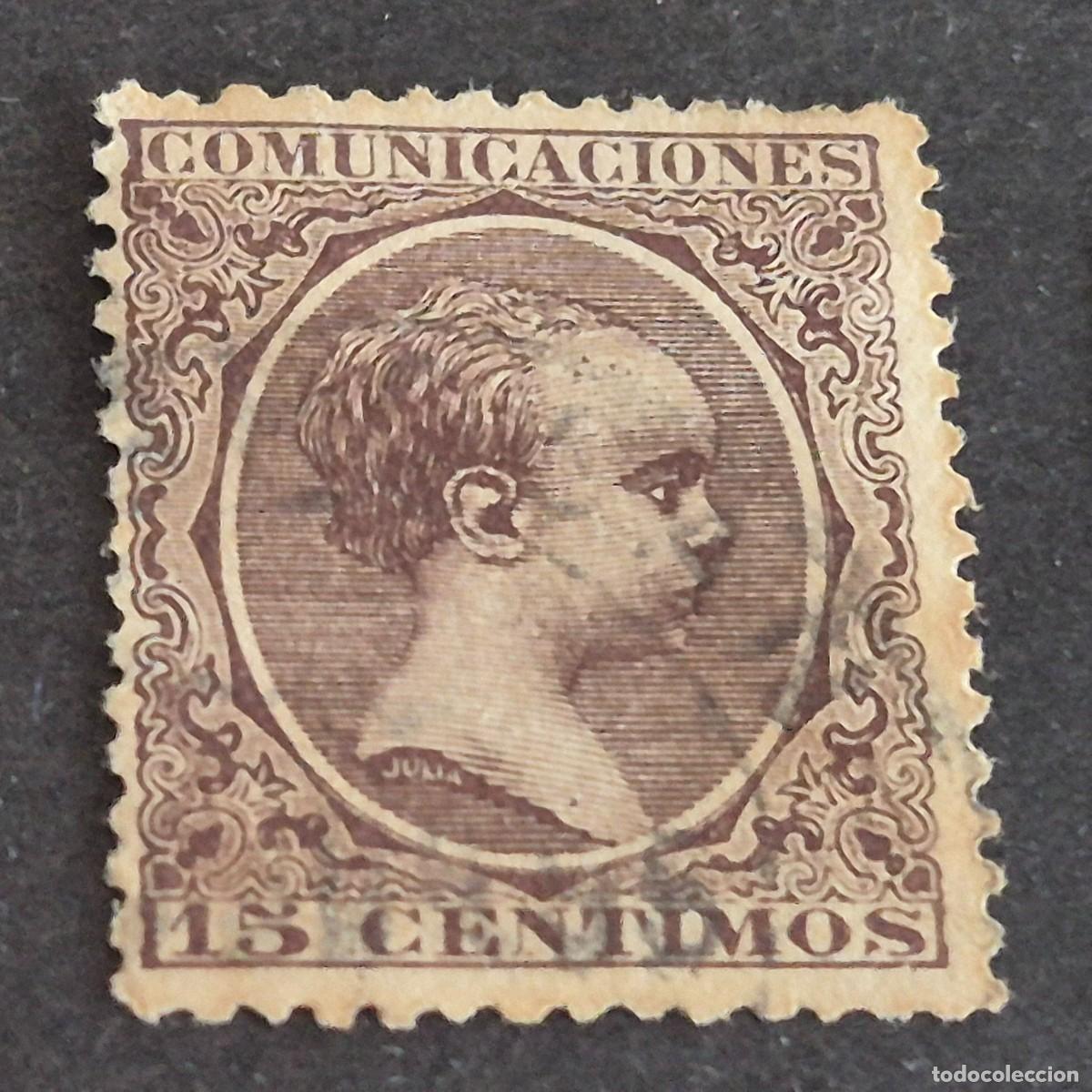 Sellos: ESPA&Ntilde;A, 1889, ALFONSO XIII, EDIFIL 219, USADO, ( LOTE AR )