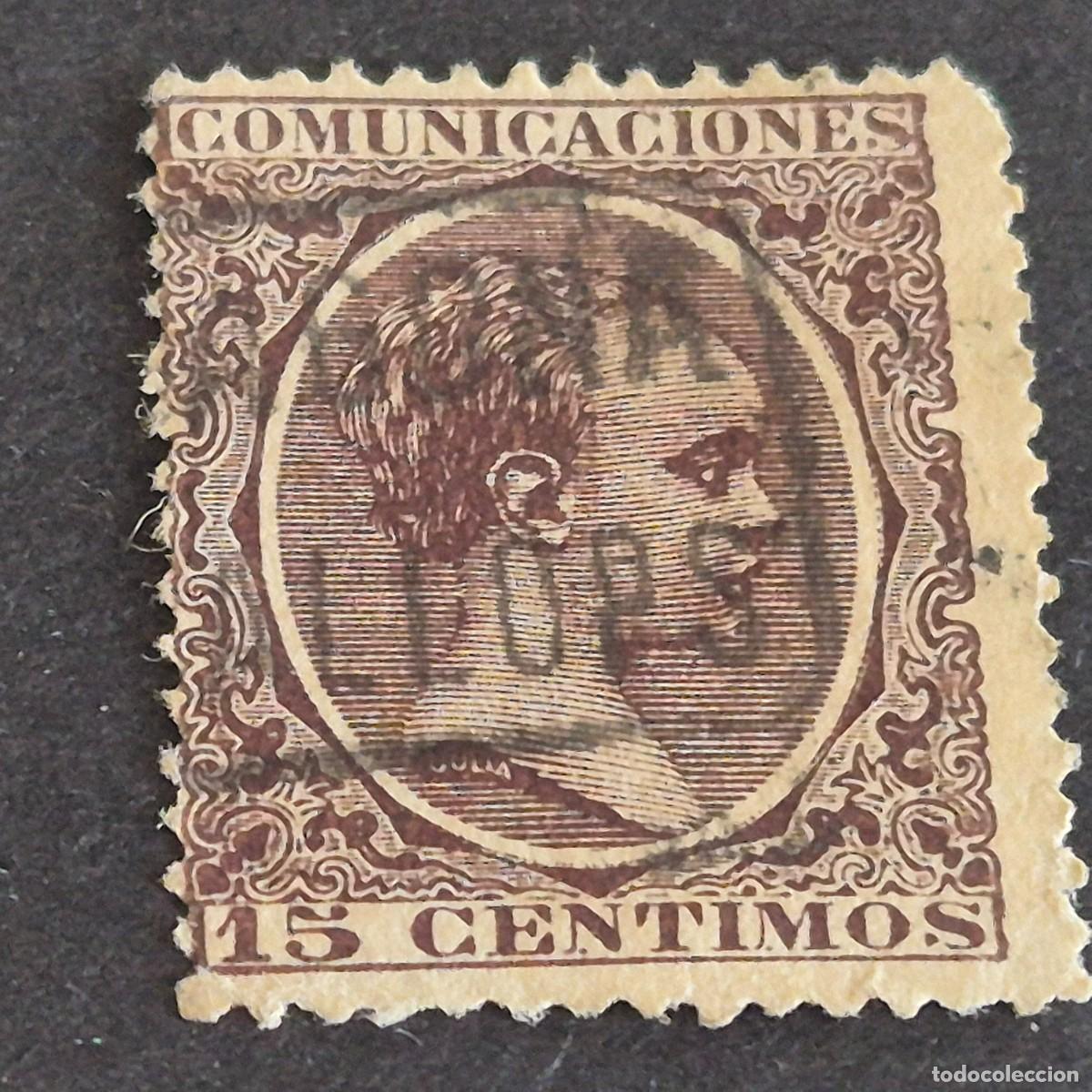 Sellos: ESPA&Ntilde;A, 1889, ALFONSO XIII, EDIFIL 219, MAT. CARTER&Iacute;A DE GRATALLOPS, TARRAGONA,MUY RARO, ( LOTE AR )