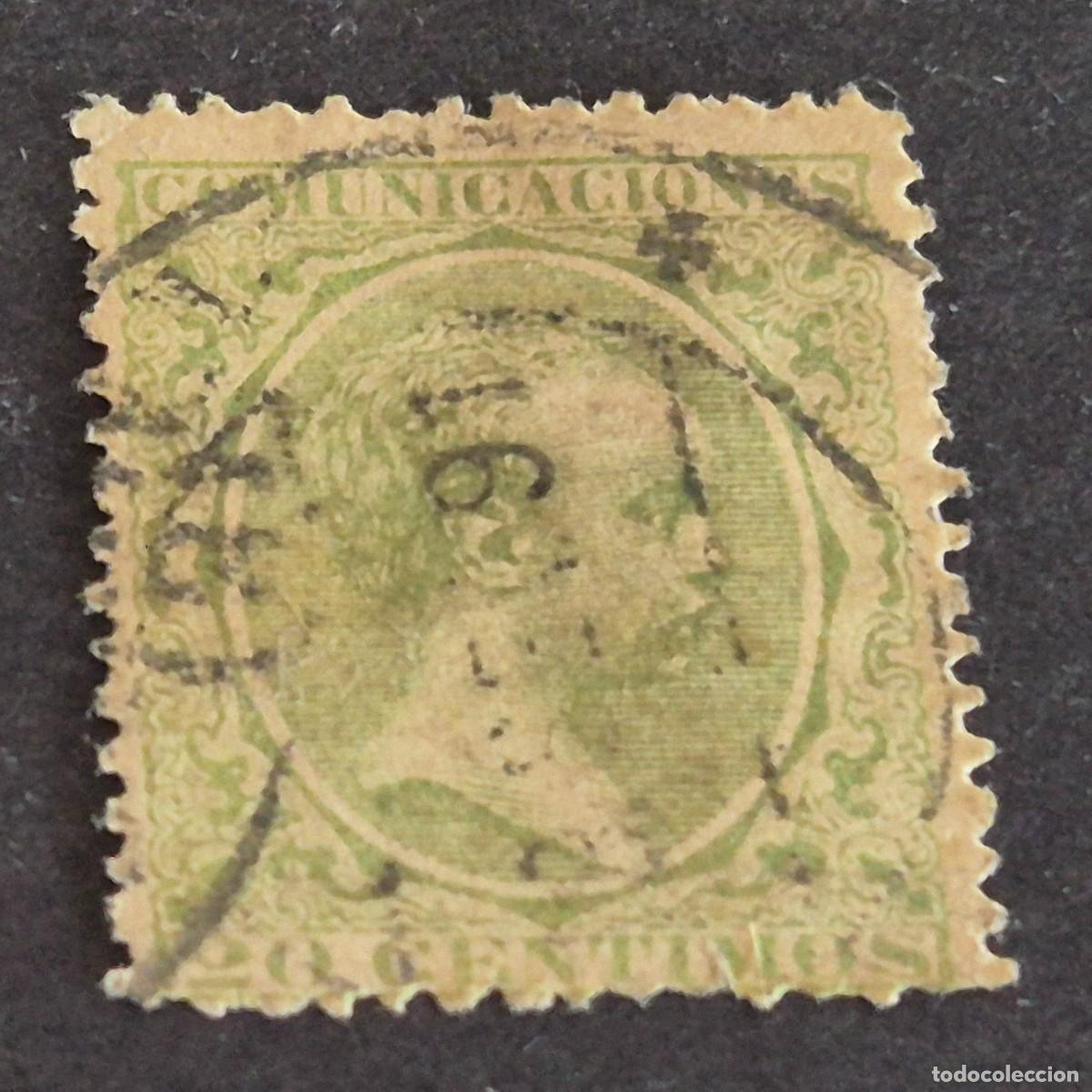 Sellos: ESPA&Ntilde;A, 1889, ALFONSO XIII, EDIFIL 220, MATASELLO FECHADOR, ( LOTE AR )