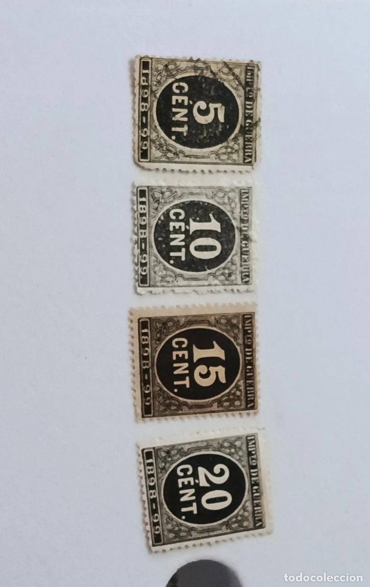 Sellos: sellos Espa&ntilde;a 1898, Edifil 236/239, impuesto de guerra, serie completa, nuevos y usados