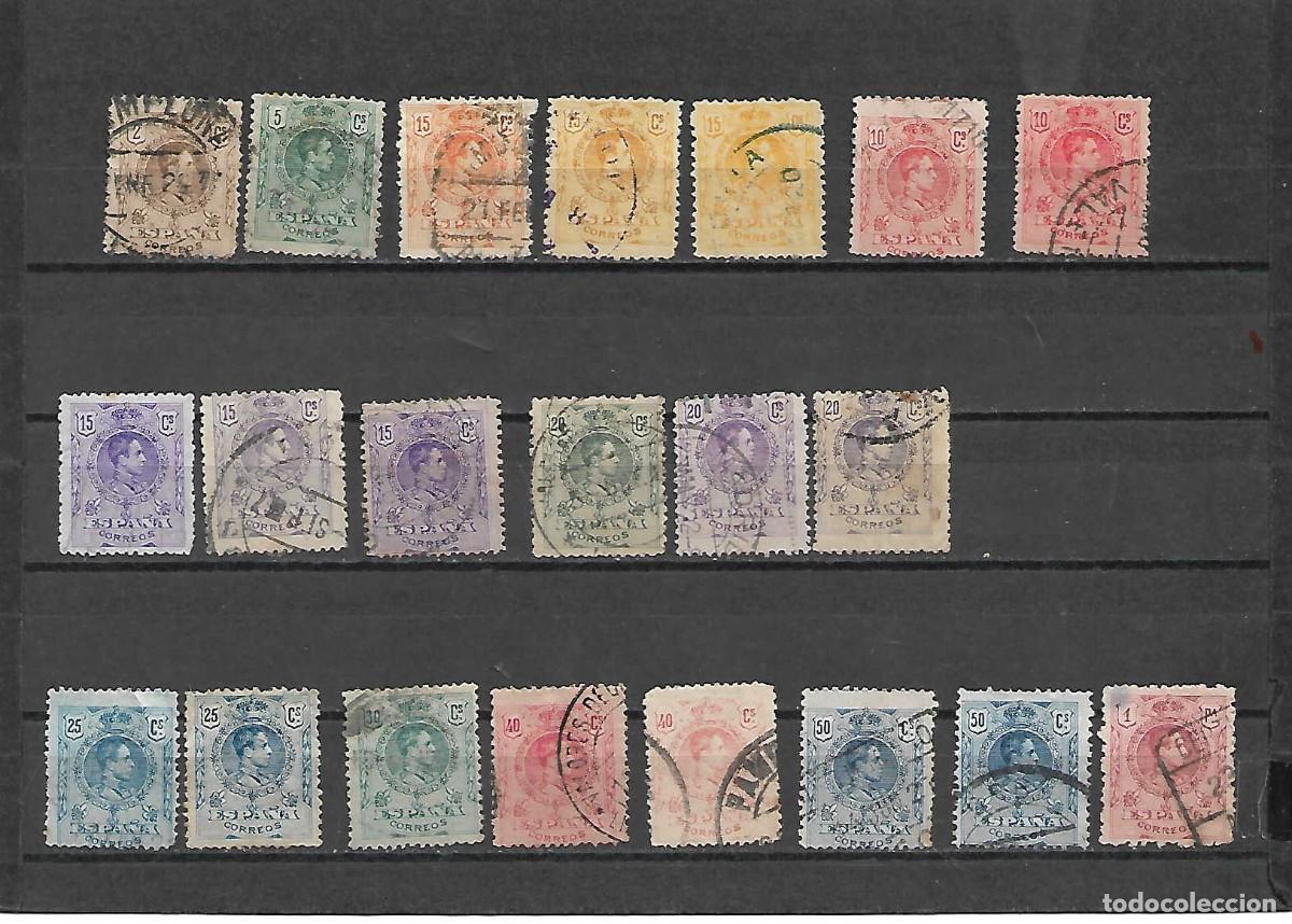 Sellos: Rey Alfonso XIII (medall&oacute;n), Espa&ntilde;a, sellos a&ntilde;os 1909/22