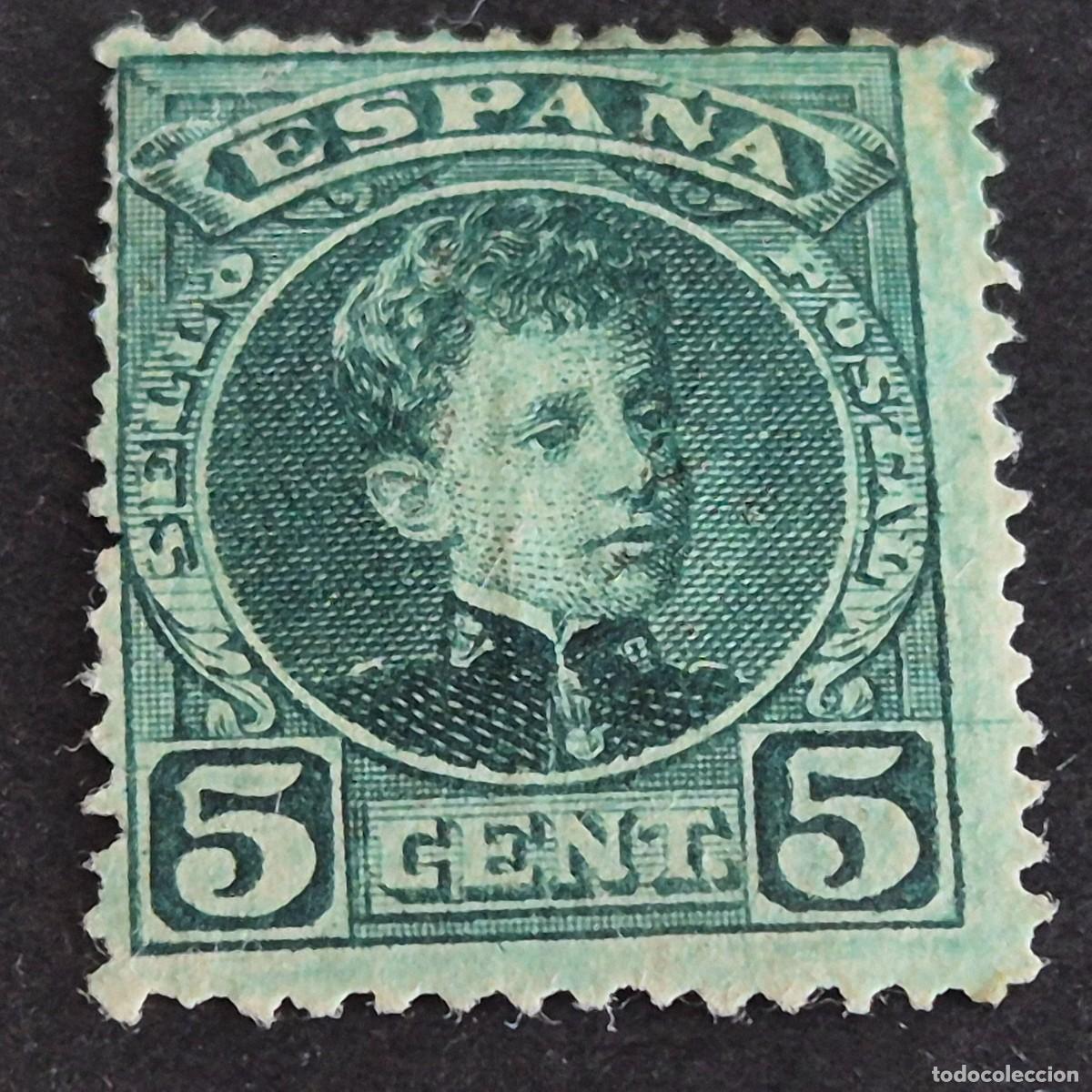 Sellos: ESPA&Ntilde;A, 1901, ALFONSO XIII, TIPO CADETE, EDIFIL 242, USADO, POCO MATASELLO, ( LOTE AR )
