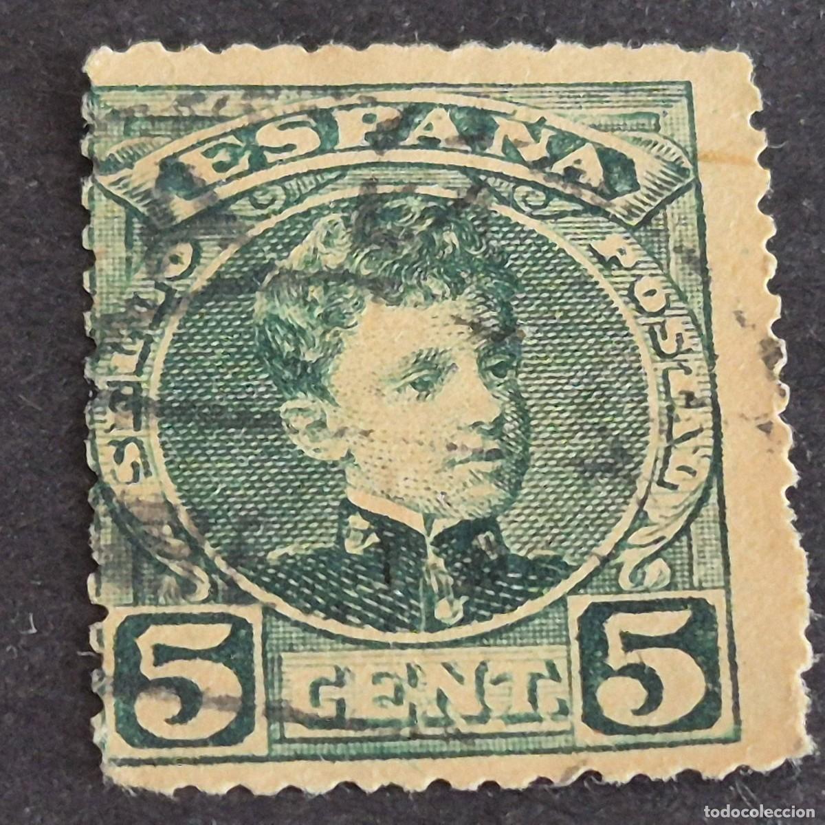 Sellos: ESPA&Ntilde;A, 1901, ALFONSO XIII, TIPO CADETE, EDIFIL 242, USADO, ( LOTE AR )