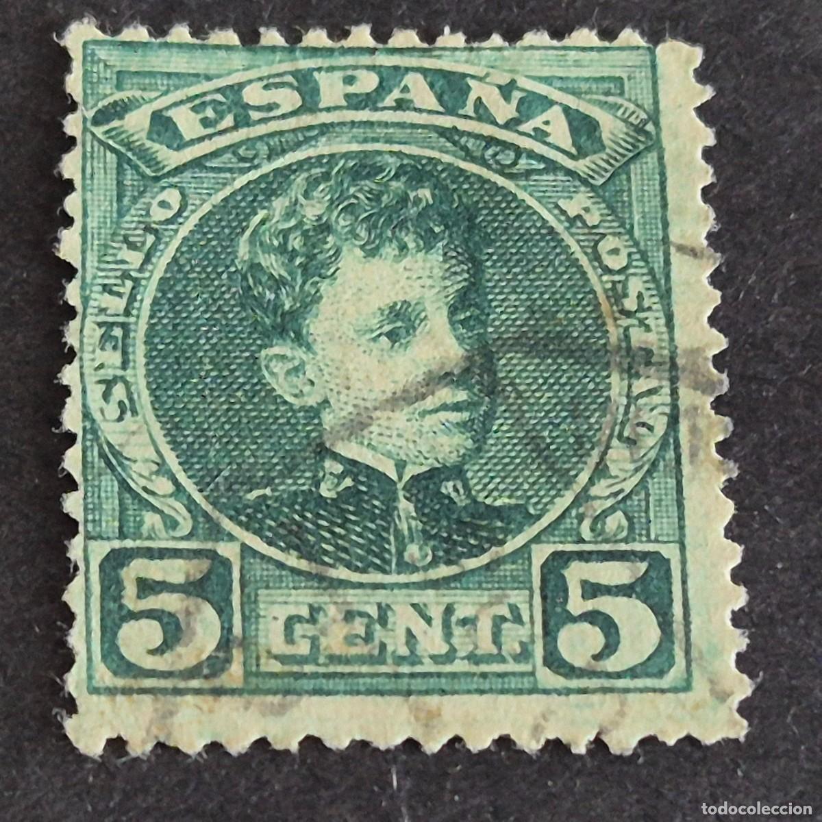 Sellos: ESPA&Ntilde;A, 1901, ALFONSO XIII, TIPO CADETE, EDIFIL 242, USADO, ( LOTE AR )