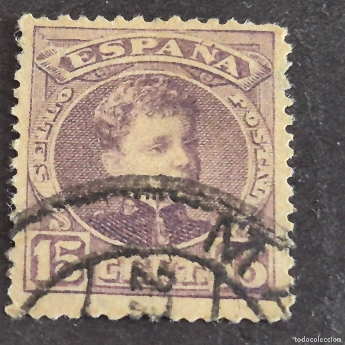Sellos: ESPA&Ntilde;A, 1901, ALFONSO XIII, TIPO CADETE, EDIFIL 245, USADO, ( LOTE AR )