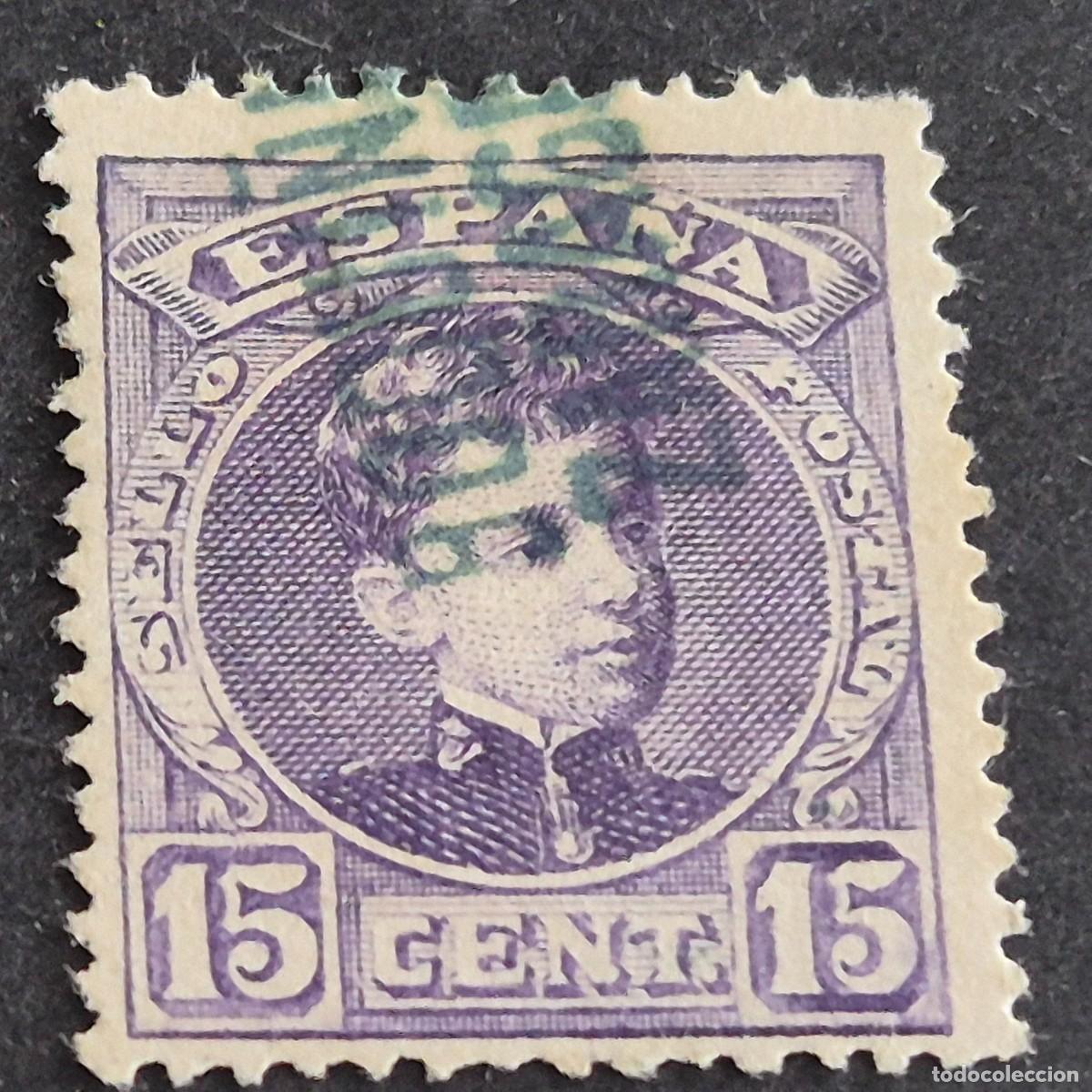 Sellos: ESPA&Ntilde;A, 1901, ALFONSO XIII, EDIFIL 246, CARTER&Iacute;A CREO LA ALMUNIA DE DO&Ntilde;A GODINA, ZARAGOZA, (LOTE AR)