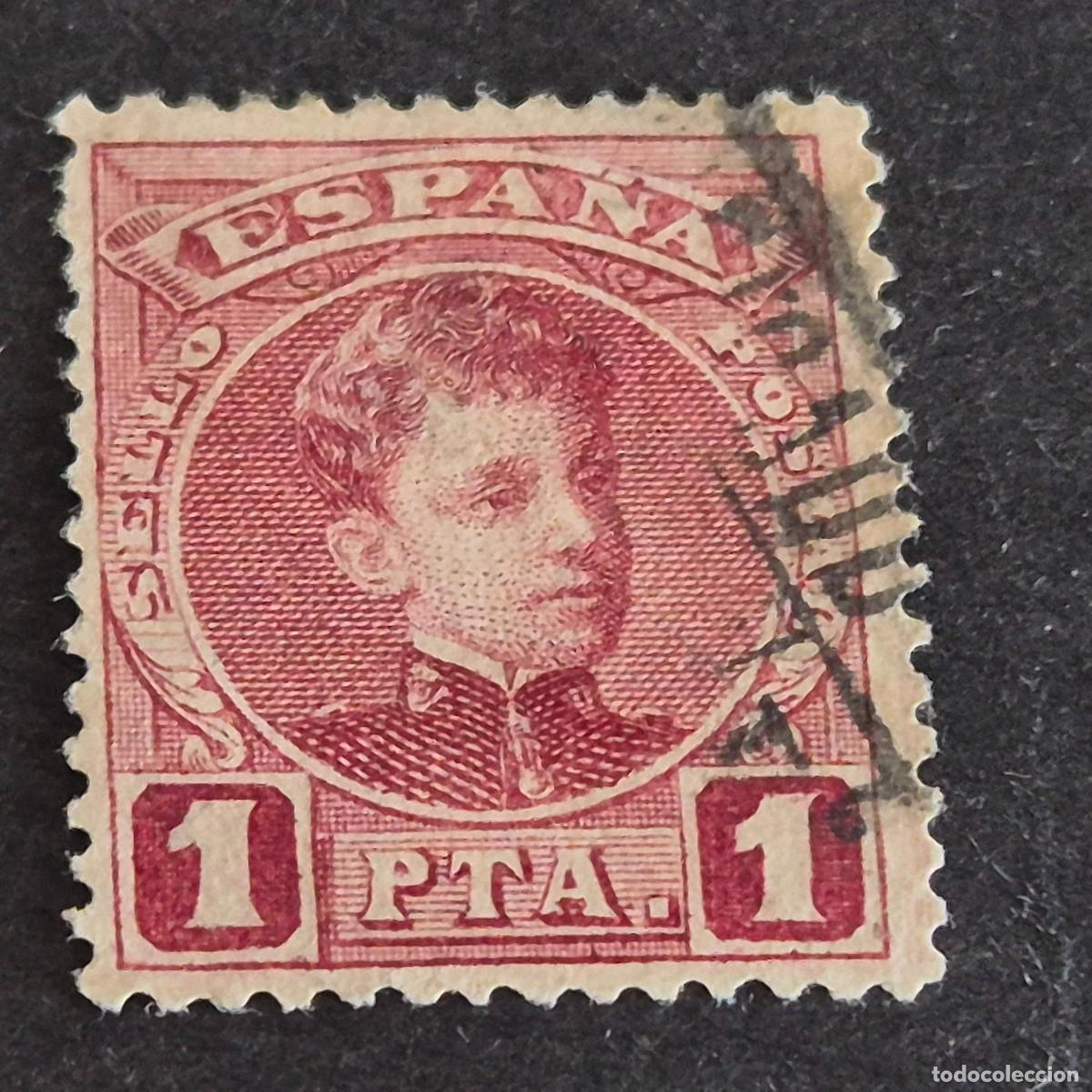 Sellos: ESPA&Ntilde;A, 1901, ALFONSO XIII, EDIFIL 253, MATASELLO FECHADOR, ( LOTE AR )