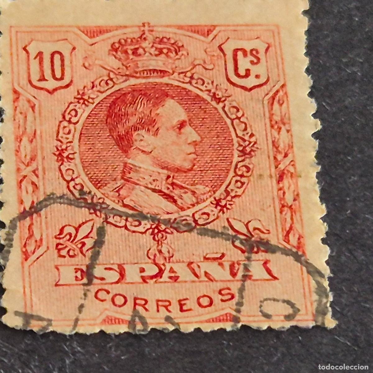 Sellos: ESPA&Ntilde;A, 1909, ALFONSO XIII, TIPO MEDALL&Oacute;N, EDIFIL 269, USADO, (LOTE AR)