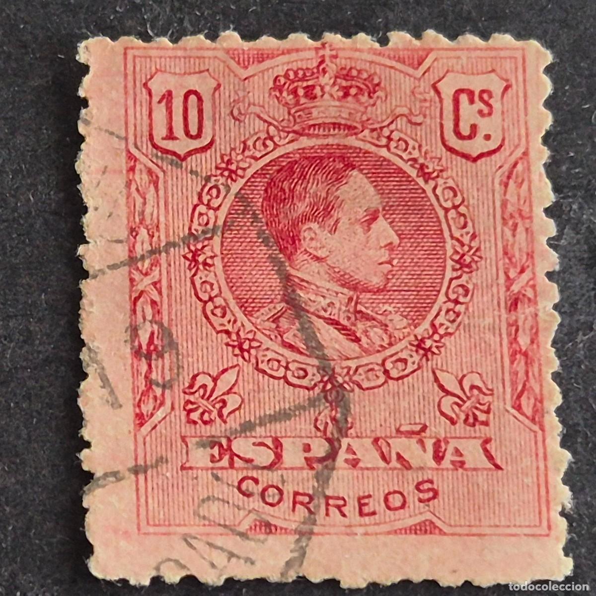 Sellos: ESPA&Ntilde;A, 1909, ALFONSO XIII, TIPO MEDALL&Oacute;N, EDIFIL 269, USADO, (LOTE AR)