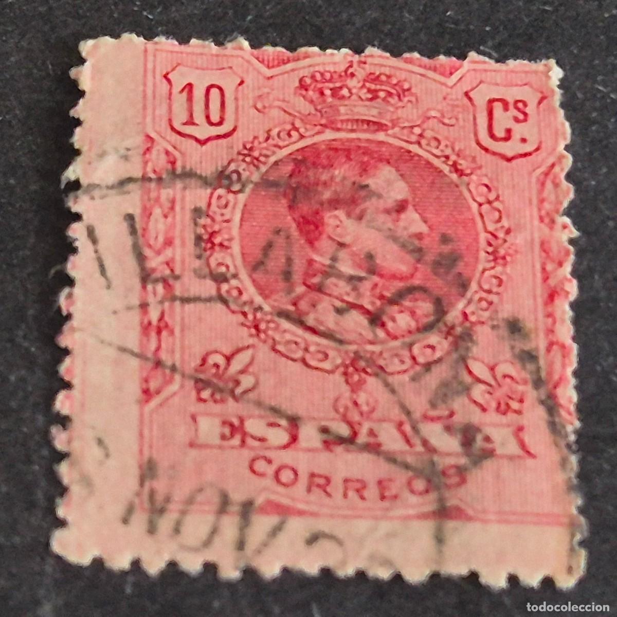 Sellos: ESPA&Ntilde;A, 1909, ALFONSO XIII, TIPO MEDALL&Oacute;N, EDIFIL 269, MAT. VILLABONA, GUIP&Uacute;ZCOA, (LOTE AR)