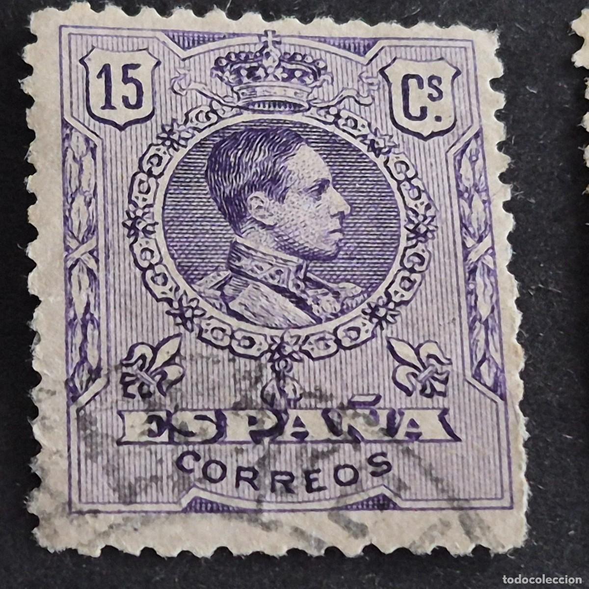 Sellos: ESPA&Ntilde;A, 1909, ALFONSO XIII, TIPO MEDALL&Oacute;N, EDIFIL 270, USADO, (LOTE AR)
