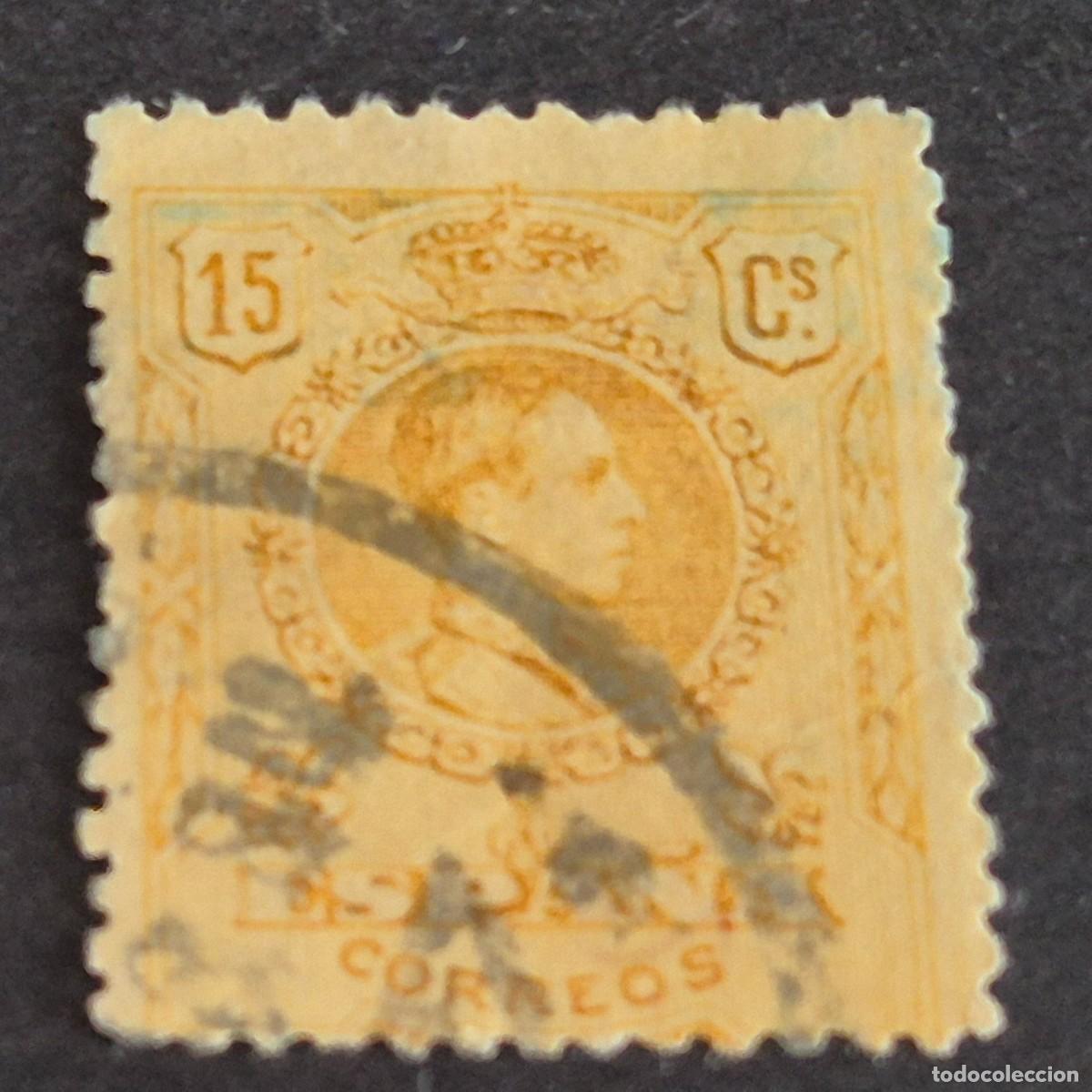 Sellos: ESPA&Ntilde;A, 1909, ALFONSO XIII, TIPO MEDALL&Oacute;N, EDIFIL 271, USADO, (LOTE AR)