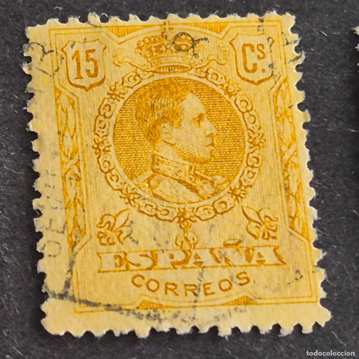 Sellos: ESPA&Ntilde;A, 1909, ALFONSO XIII, TIPO MEDALL&Oacute;N, EDIFIL 271, USADO, (LOTE AR)