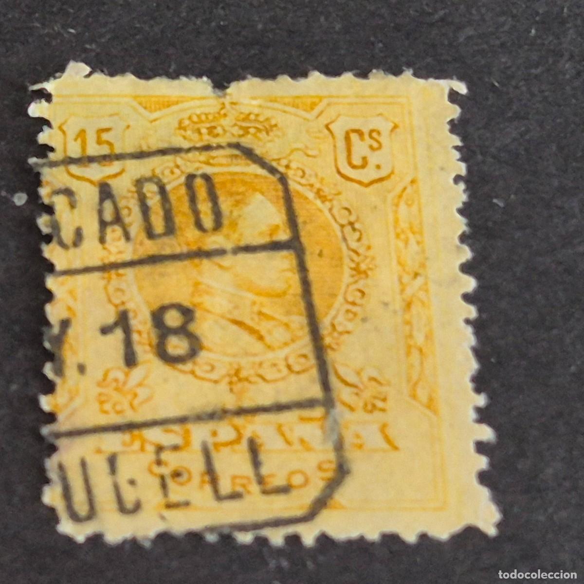 Sellos: ESPA&Ntilde;A, 1909, ALFONSO XIII, TIPO MEDALL&Oacute;N, EDIFIL 271, USADO, (LOTE AR)