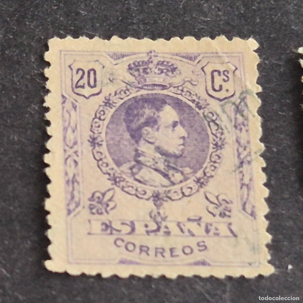 Selos: ESPA&Ntilde;A, 1909, ALFONSO XIII, TIPO MEDALL&Oacute;N, EDIFIL 273, USADO, POCO FIJASELLO, (LOTE AR)