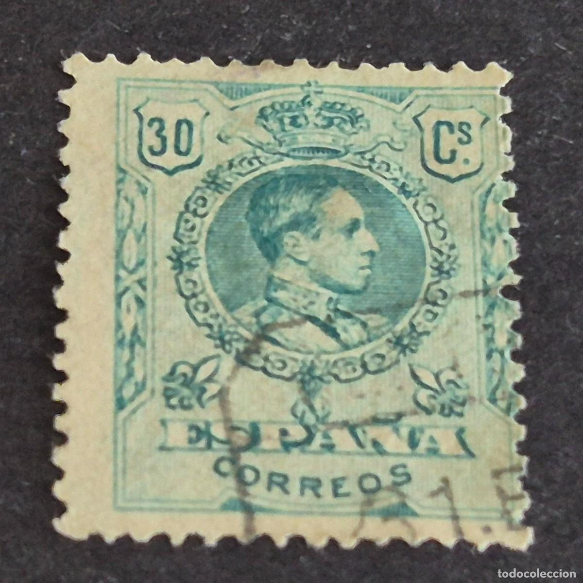 Sellos: ESPA&Ntilde;A, 1909, ALFONSO XIII, TIPO MEDALL&Oacute;N, EDIFIL 275, USADO, (LOTE AR)