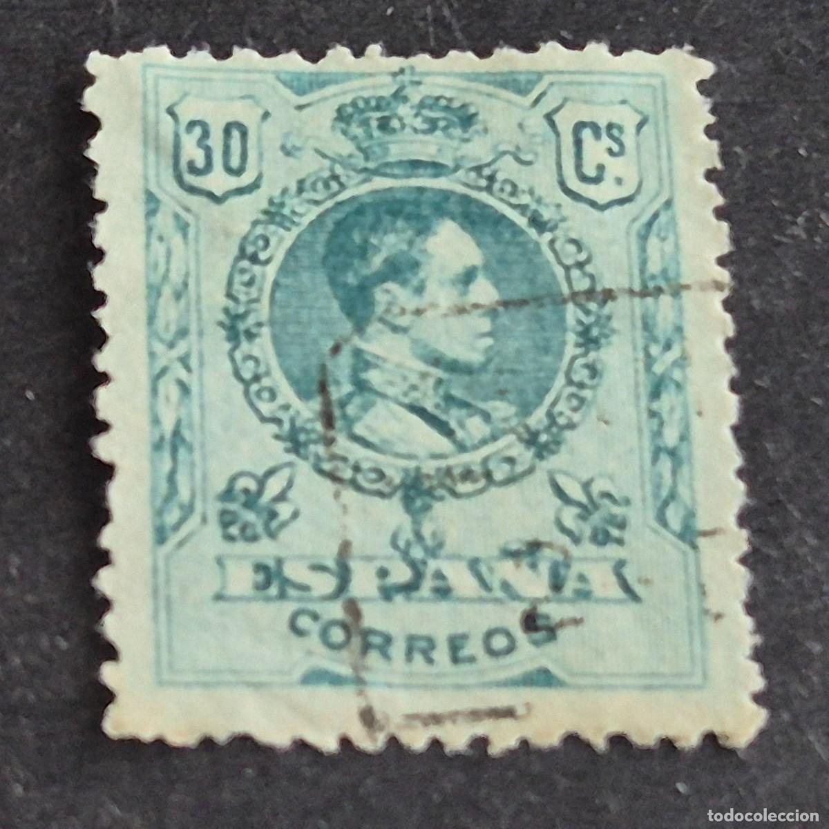 Sellos: ESPA&Ntilde;A, 1909, ALFONSO XIII, TIPO MEDALL&Oacute;N, EDIFIL 275, USADO, (LOTE AR)