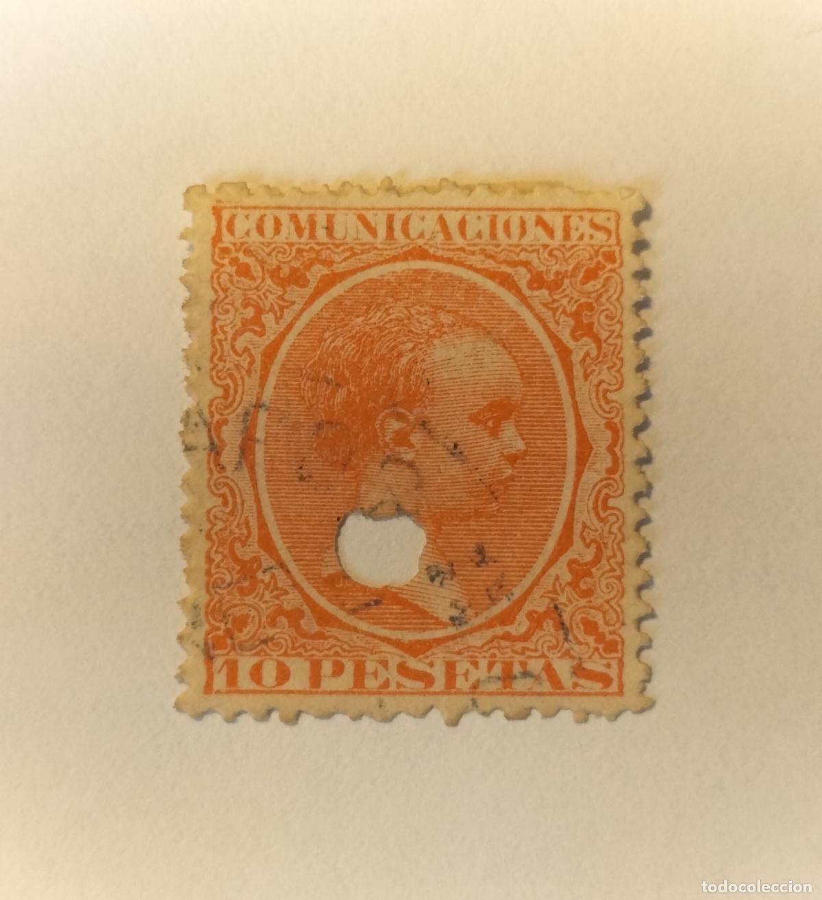 Sellos: SELLO ESPA&Ntilde;A 1889-1901 - ALFONSO XIII ,- EDIFIL N⁰ 228 T..