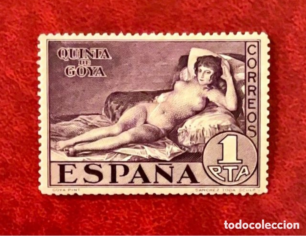 Sellos: Pol&eacute;mico Sello &ldquo;La Maja Desnuda&rdquo; 1930
