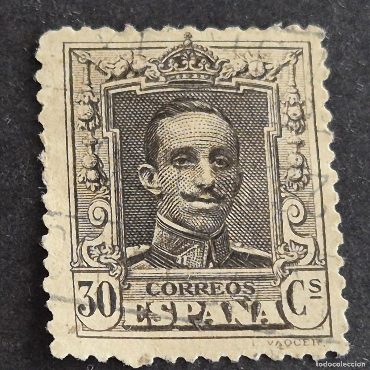 Sellos: ESPA&Ntilde;A, 1922, ALFONSO XIII, TIPO VAQUER, EDIFIL 318, USADO, ( LOTE AR )