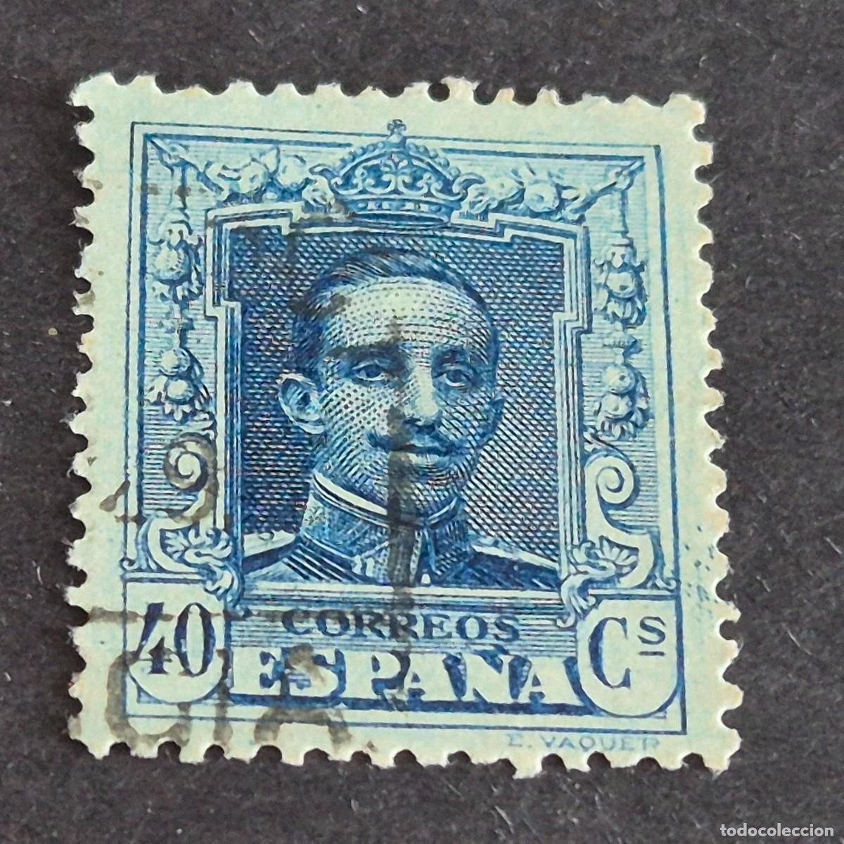 Sellos: ESPA&Ntilde;A, 1922, ALFONSO XIII, TIPO VAQUER, EDIFIL 319, USADO, ( LOTE AR )