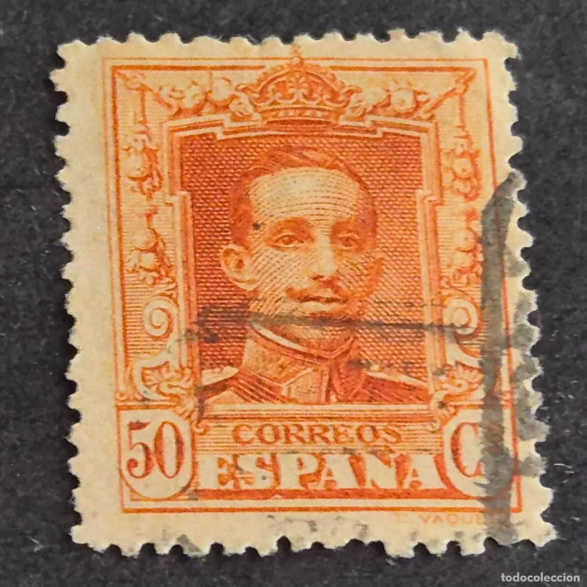 Sellos: ESPA&Ntilde;A, 1922, ALFONSO XIII, TIPO VAQUER, EDIFIL 320, USADO, ( LOTE AR )