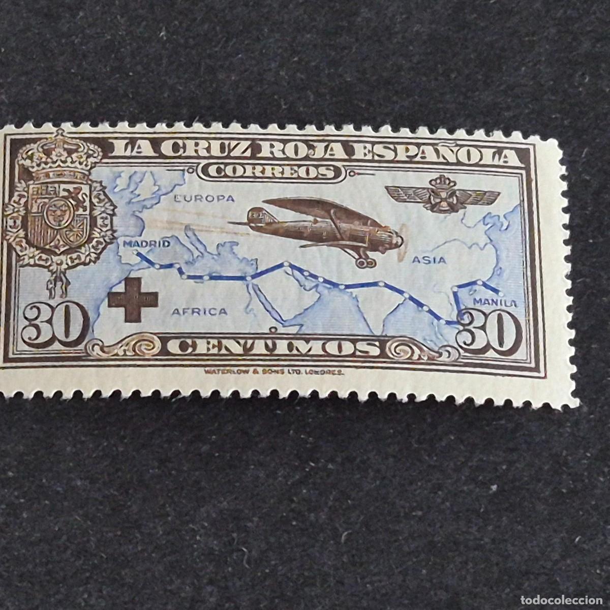 Sellos: ESPA&Ntilde;A, 1926, CRUZ ROJA ESPA&Ntilde;OLA, CORREO A&Eacute;REO, EDIFIL 344*, NUEVO, GOMA, FIJASELLLO, ( LOTE AR )