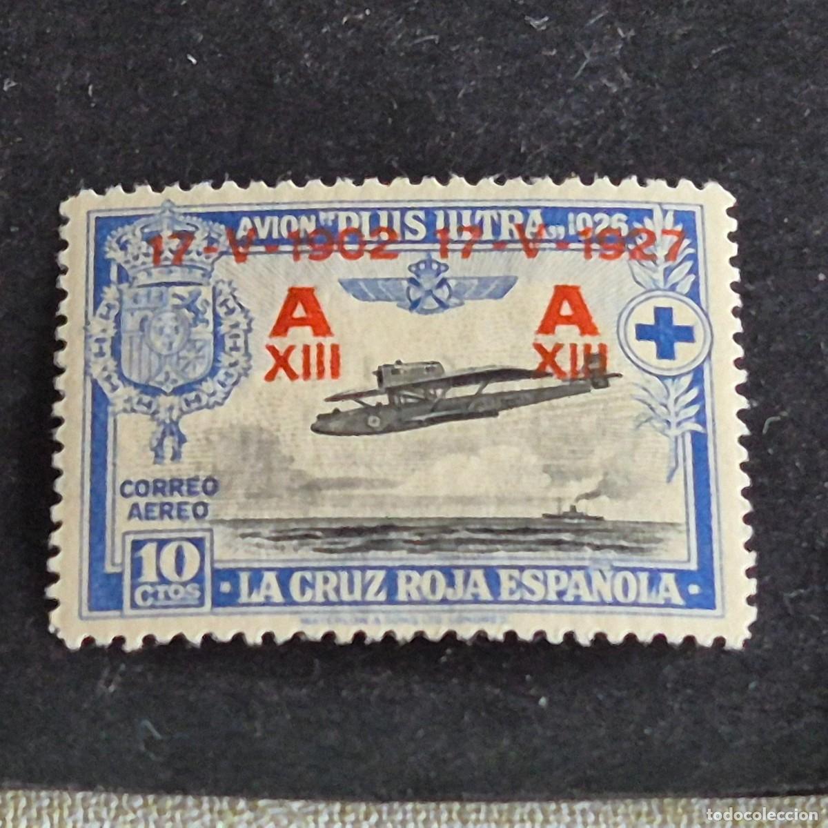 Sellos: ESPA&Ntilde;A, 1927, JUBILEO ALFONSO XIII, CORREO A&Eacute;REO, EDIFIL 364*, NUEVO, GOMA, FIJASELLLO, ( LOTE AR )