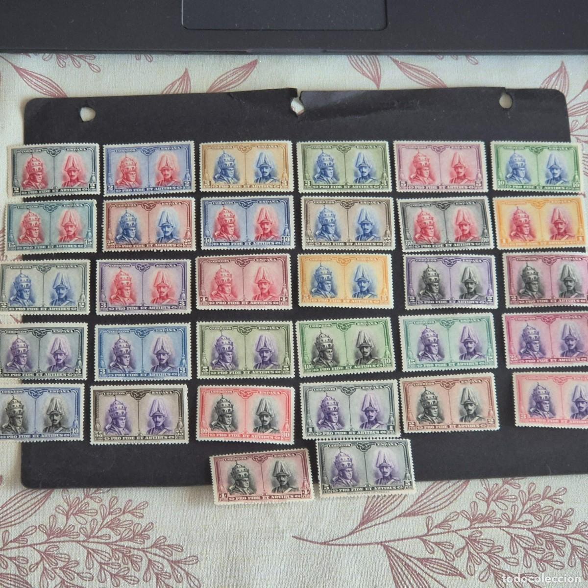 Sellos: ESPA&Ntilde;A, 1928, PRO CATACUMBAS, EDIFIL 402-433*, NUEVO, GOMA, POCO FIJASELLLO, LEER, ( LOTE AR )
