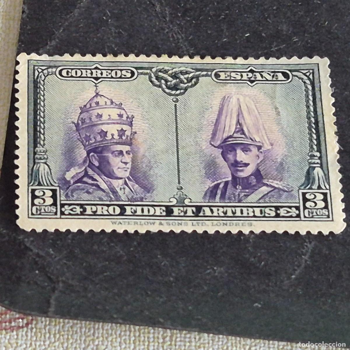 Sellos: ESPA&Ntilde;A, 1928, PRO CATACUMBAS, SANTIAGO, EDIFIL 420*, NUEVO, GOMA, FIJASELLO, ADELGAZADO, ( LOTE AR )