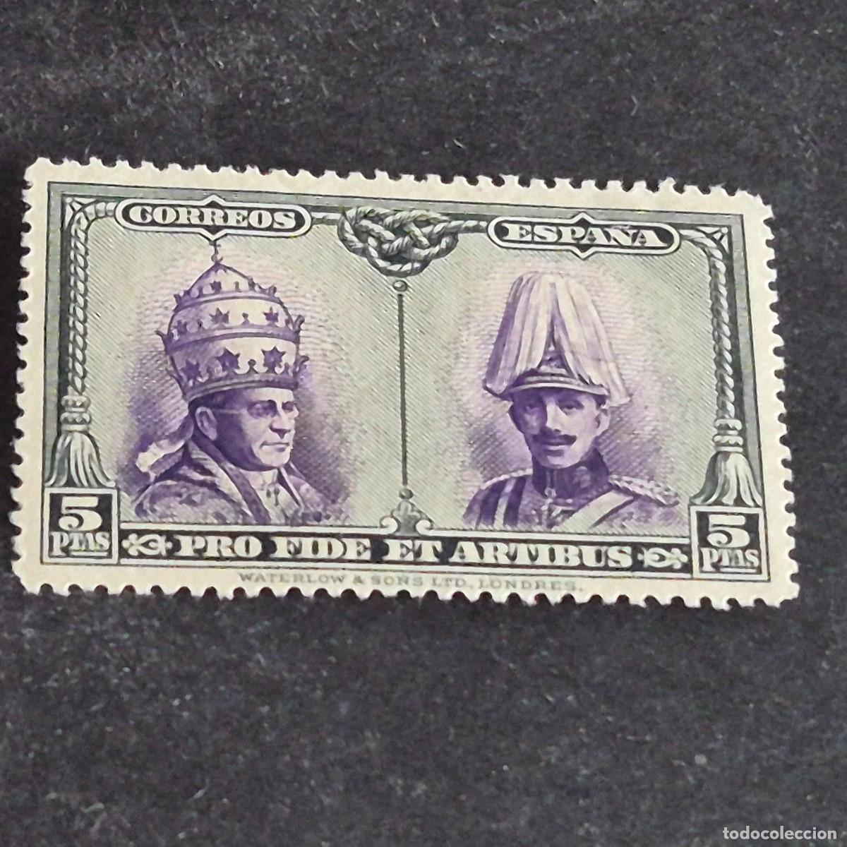 Sellos: ESPA&Ntilde;A, 1928, PRO CATACUMBAS, SANTIAGO, EDIFIL 433*, NUEVO, GOMA, FIJASELLO, ( LOTE AR )
