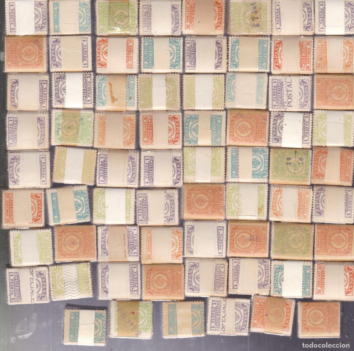 Sellos: ST-FISCALES POSTALES Lote 7.000 Sellos GIRO POSTAL en pastillas