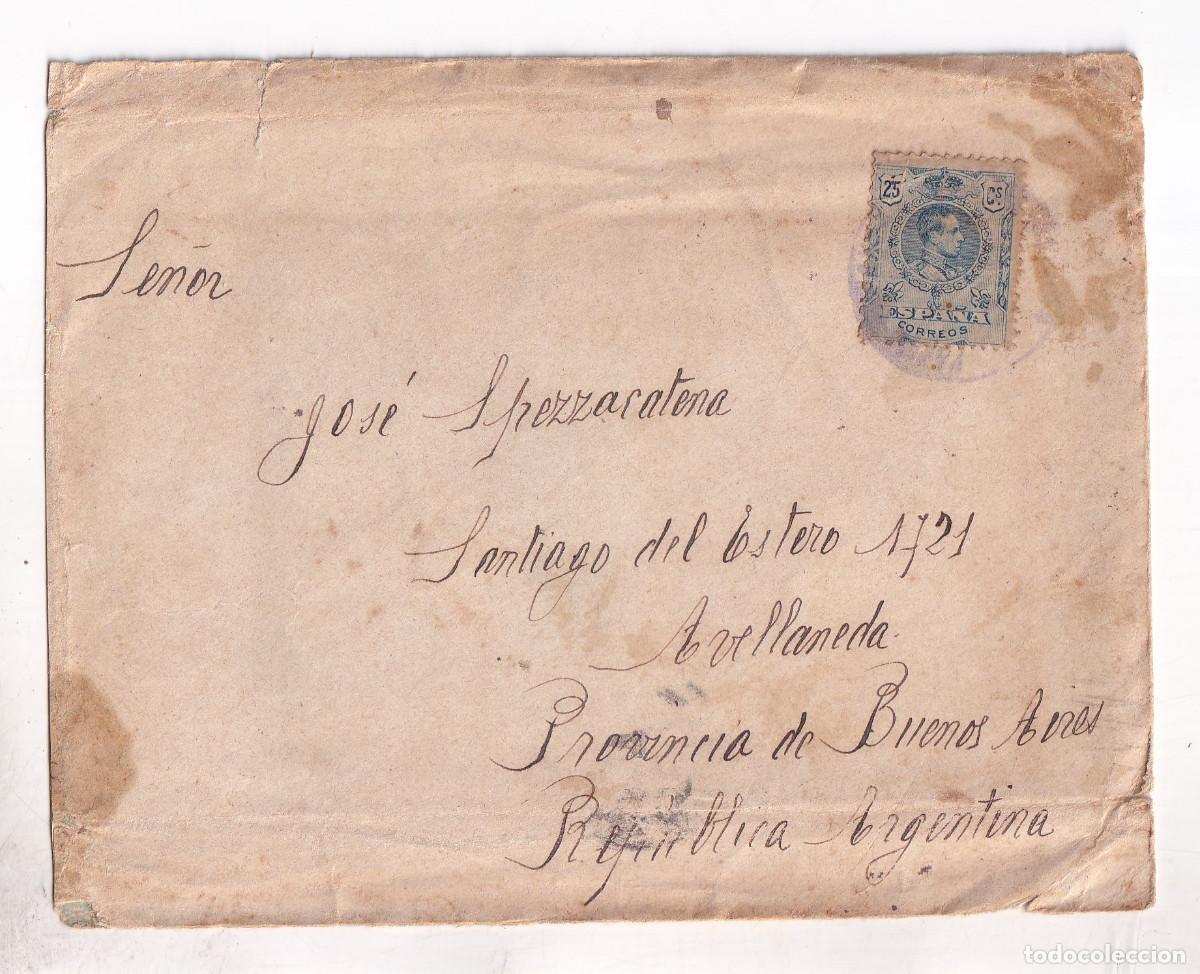 Sellos: SOBRE COMPA&Ntilde;&Iacute;A TRASATL&Aacute;NTICA. DE BARCELONA A ARGENTINA. 1928