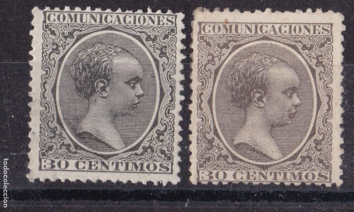 Sellos: AA11- Cl&aacute;sicos Pel&oacute;n Edifil 222 Nuevos (*) Sin Goma . Variedad COLOR. Perfectos