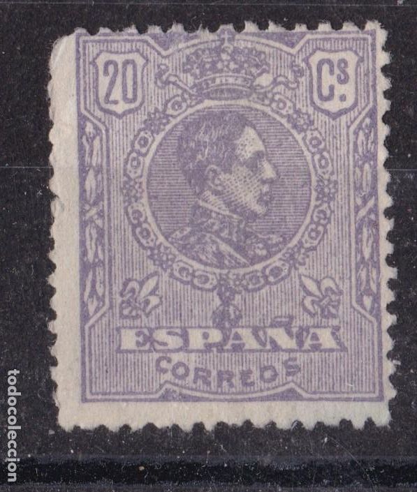 Sellos: AA11- Alfonso XIII Medall&oacute;n 20 Cts Litografiado Edifil 290 , Nuevo (*) Sin Goma