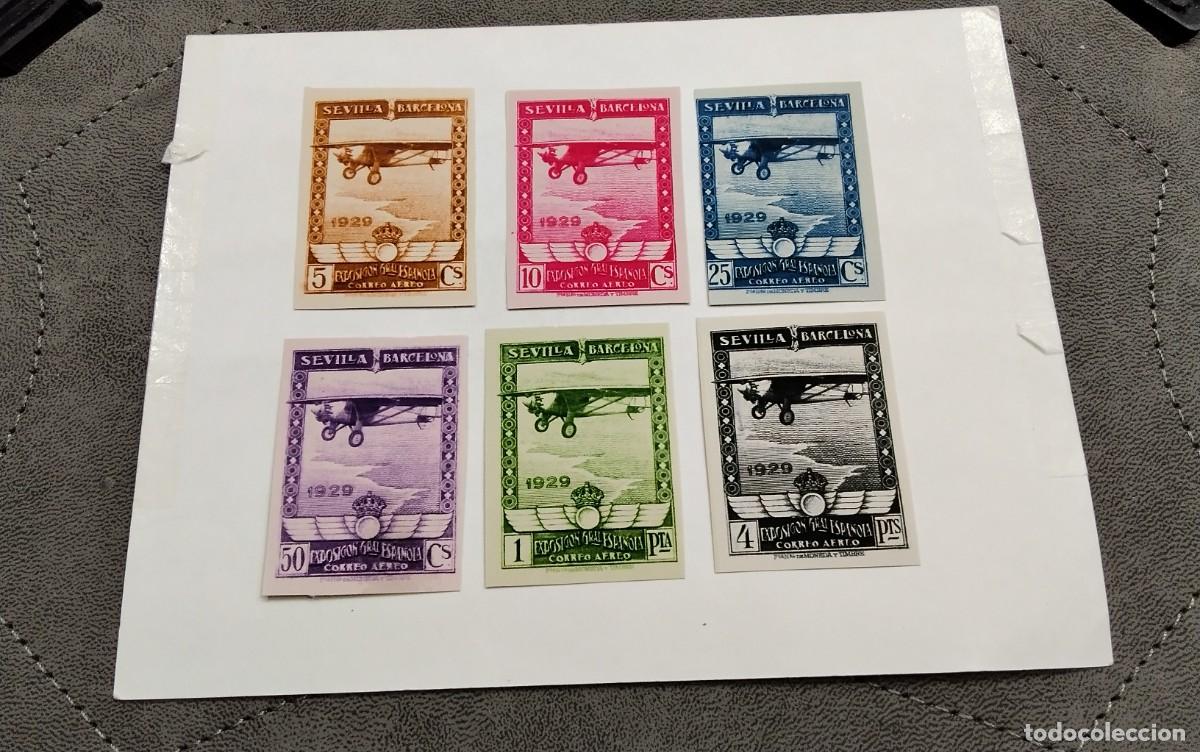 Sellos: ESPA&Ntilde;A - 1929 - EDIFIL 448s/453s -SERIE COMPLETA SIN DENTAR- MNH** -NUEVOS