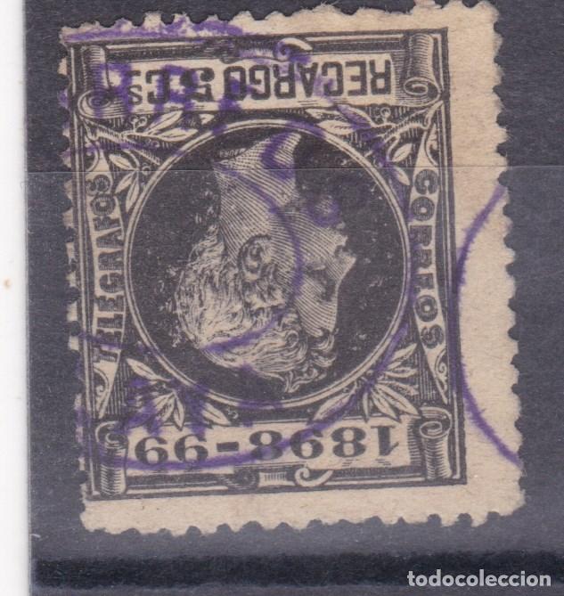 Sellos: AA13- Alfonso XIII Recargo Matasellos Carter&iacute;a Especial SELAYA Santander