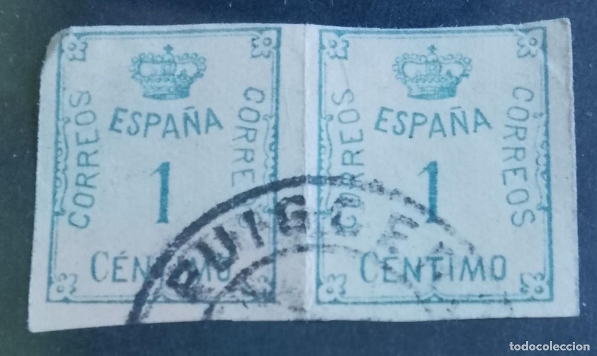 Sellos: TIRA DOS SELLOS, EDIFIL 291 - 1 C&Eacute;NTIMO - A&Ntilde;0 1920 - CORONA Y CIFRAS.