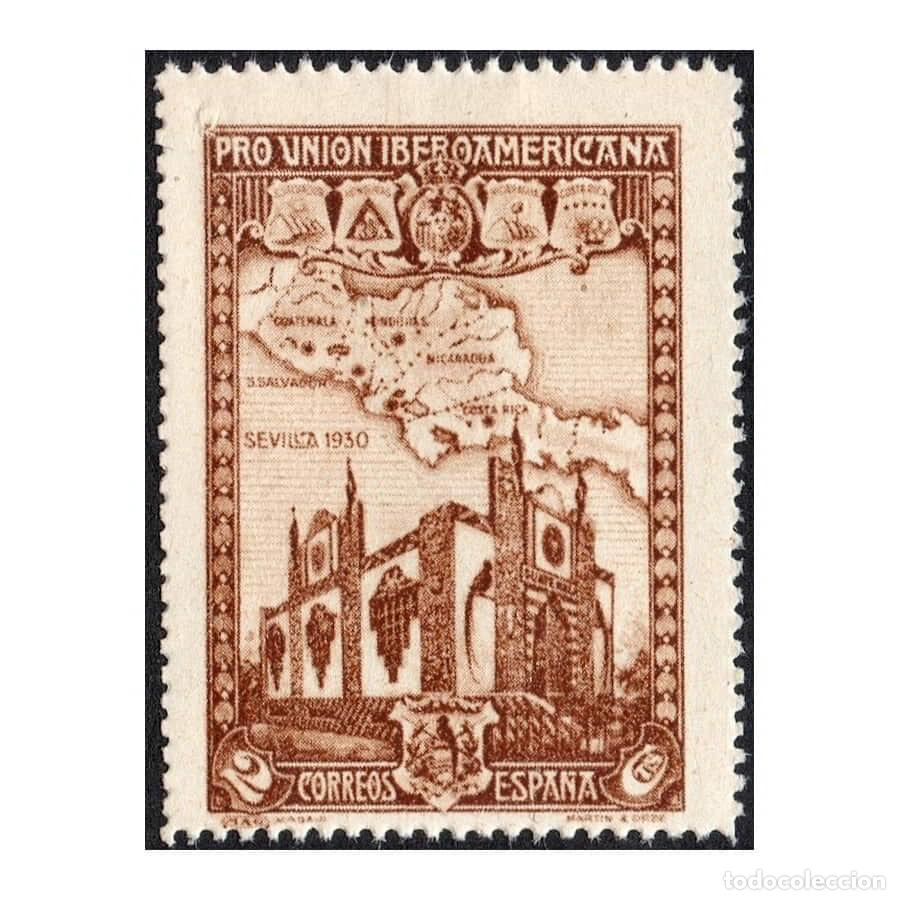 Sellos: Espa&ntilde;a 1930 [SLL] Pro Uni&oacute;n Iberoamericana. 2 cts (MNH)