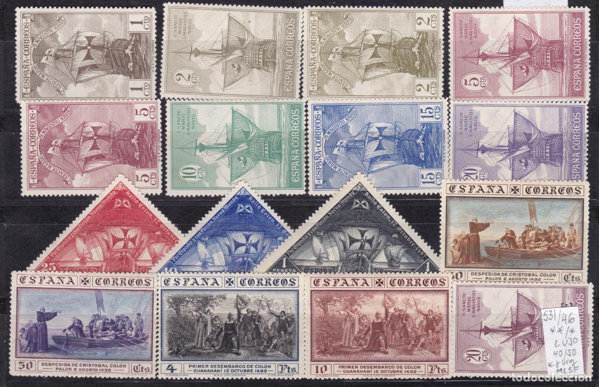 Sellos: FC-50- COLON Edifil 531/46 Completa