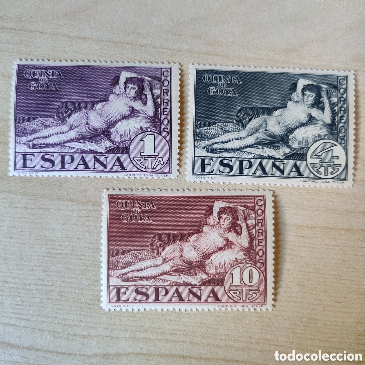 Sellos: SA1 Edifil 513 a 515 Quinta de Goya MNH **