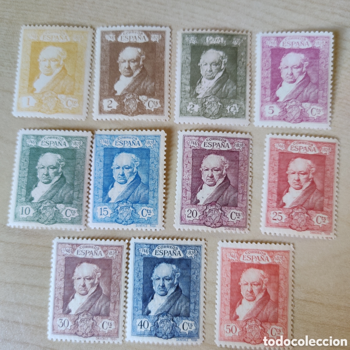 Sellos: Edifil 499 a 511 faltan 4 sellos MNH ** Quinta de Goya + REGALO FOTO