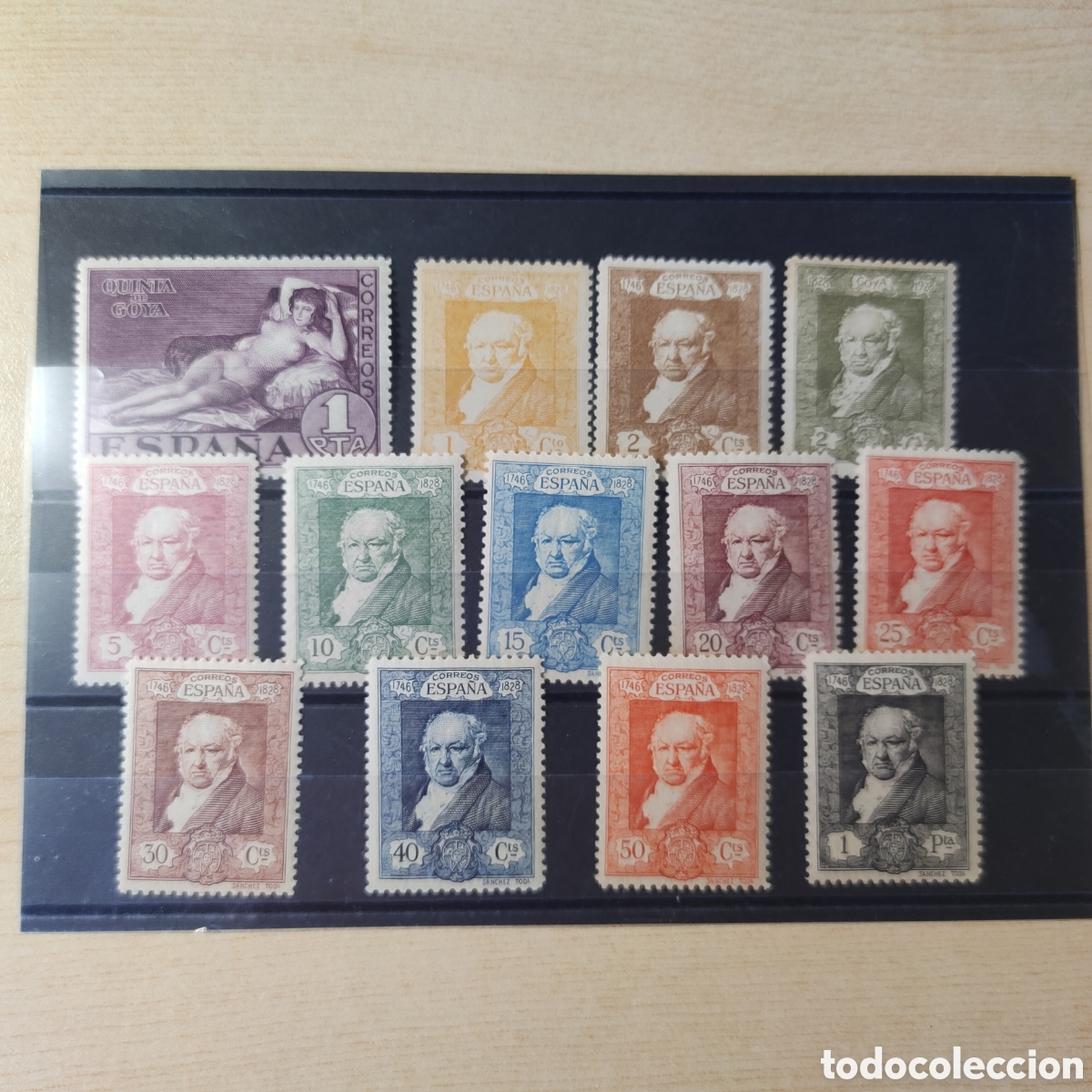 Sellos: Edifil 499 a 511 faltan 3 sellos MNH ** Quinta de Goya + REGALO FOTO