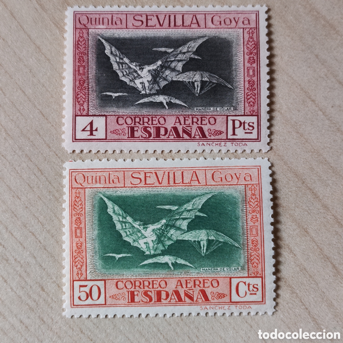 Sellos: Edifil 527 y 525 Quinta Goya 1930 MNH **